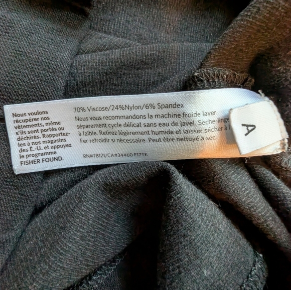 Eileen Fisher High Waist Slim Crop Black Washable Stretch Crepe Pant Women XL - Picture 9 of 15